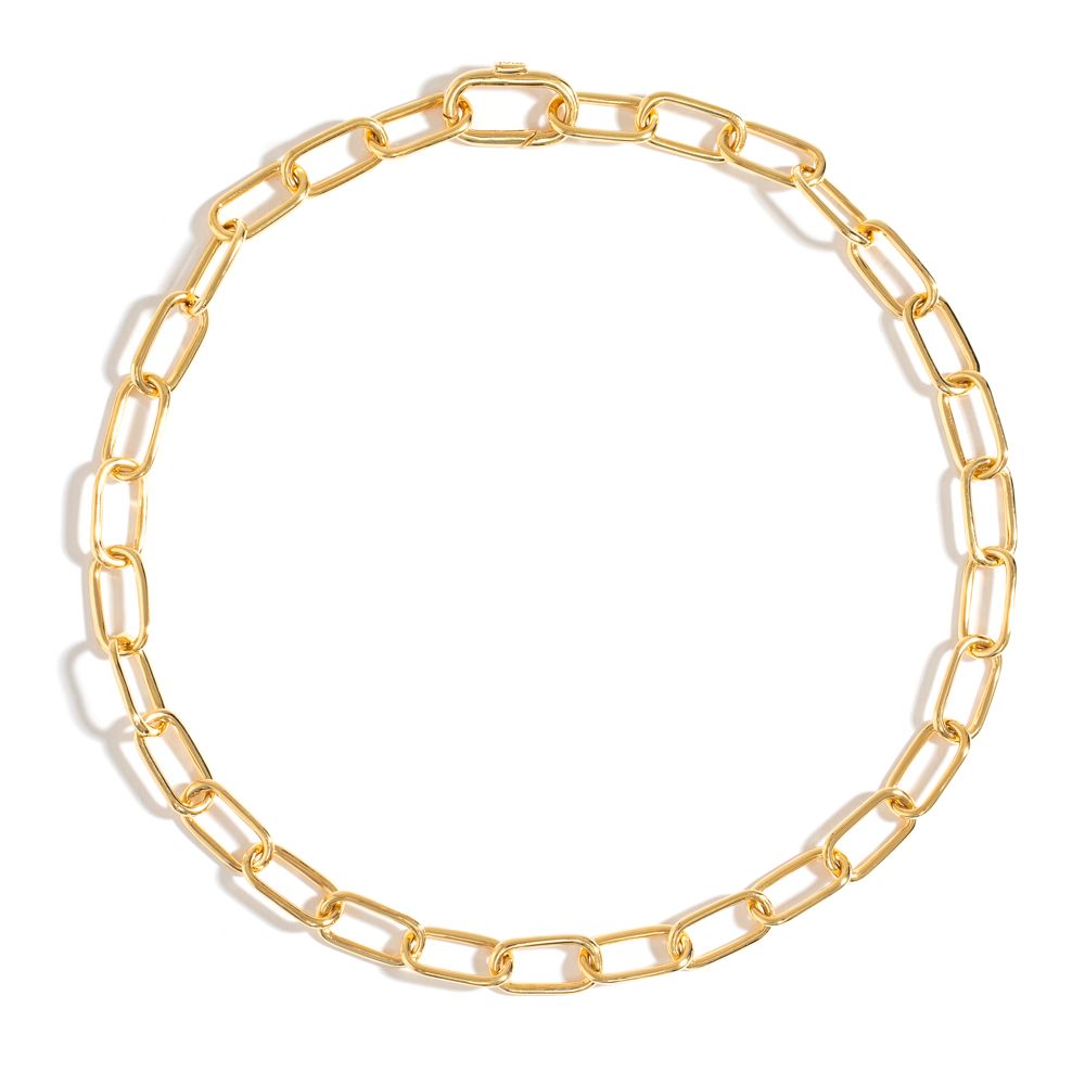 POP THIN LONG CHAIN NECKLACE IN 18K YELLOW GOLD PLATED SILVER