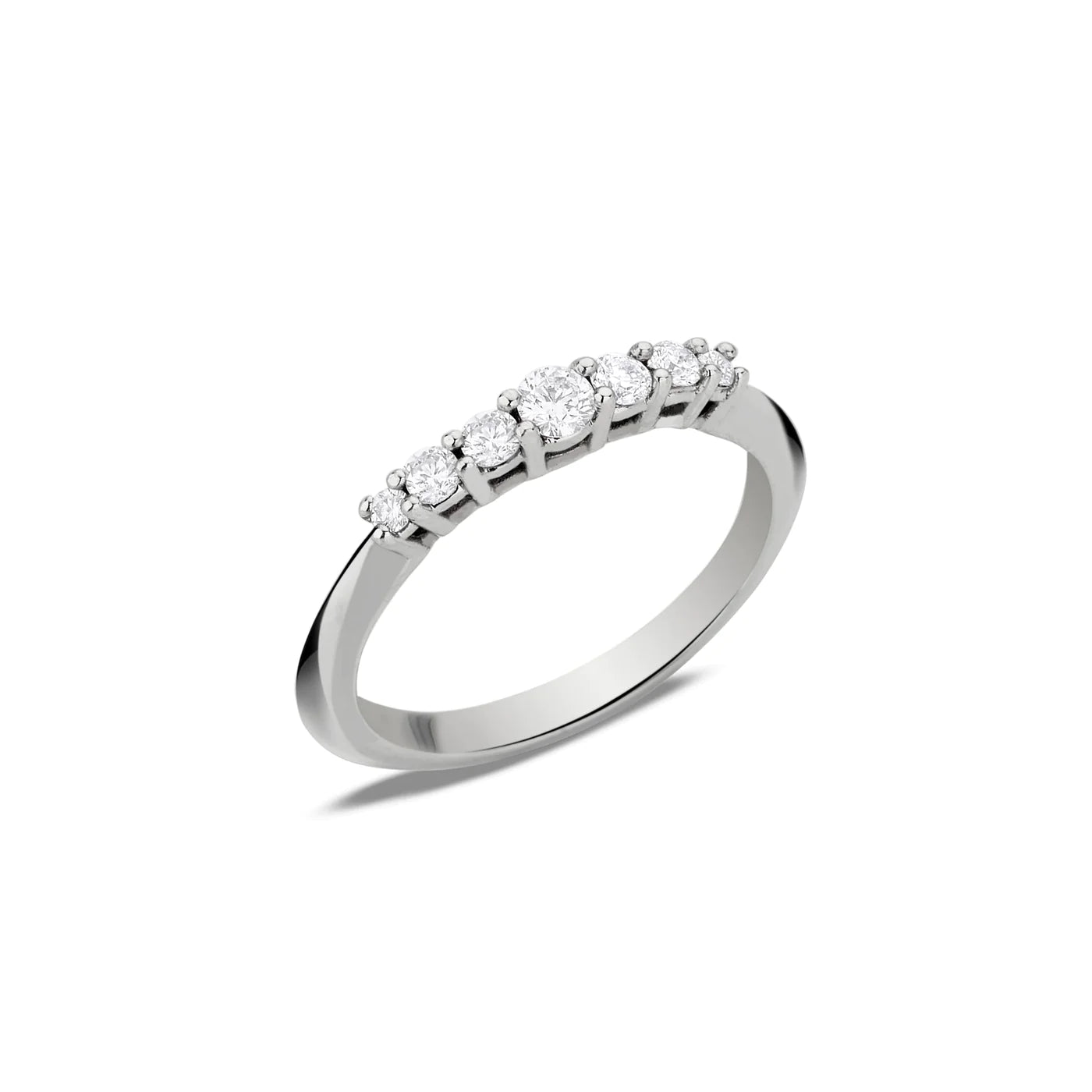 MINI ROCK STAR RING IN 18K WHITE GOLD WITH DIAMOND