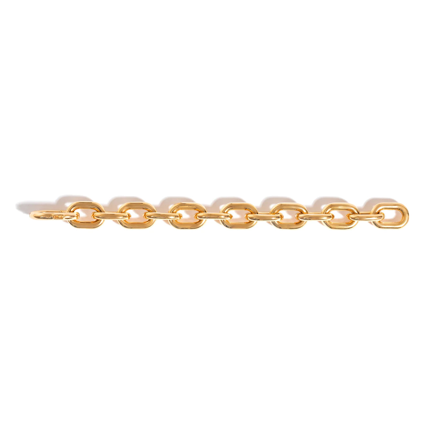 SMALL CHAIN BRACELET IN 18K YELLOW GOLD PLATED SILVER