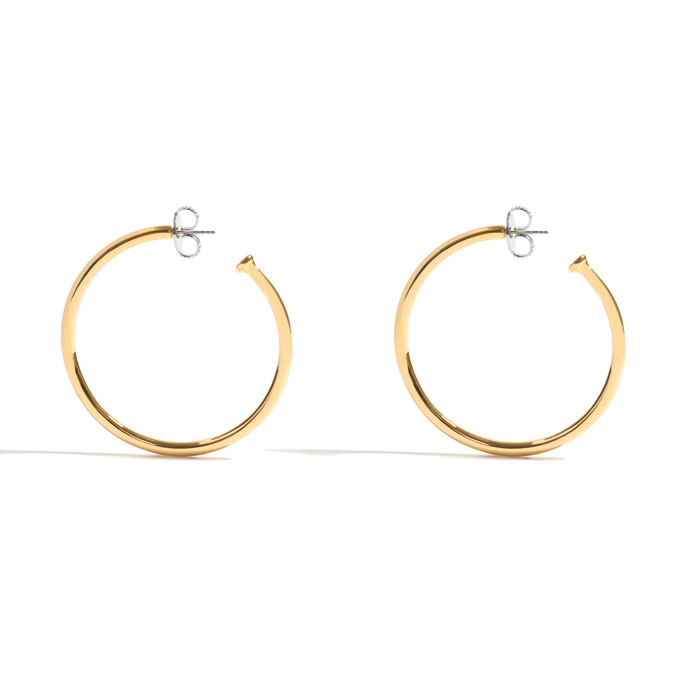 POP SMALL HOOP EARRING IN 18K YELLOW GOLD PLATED SILVER