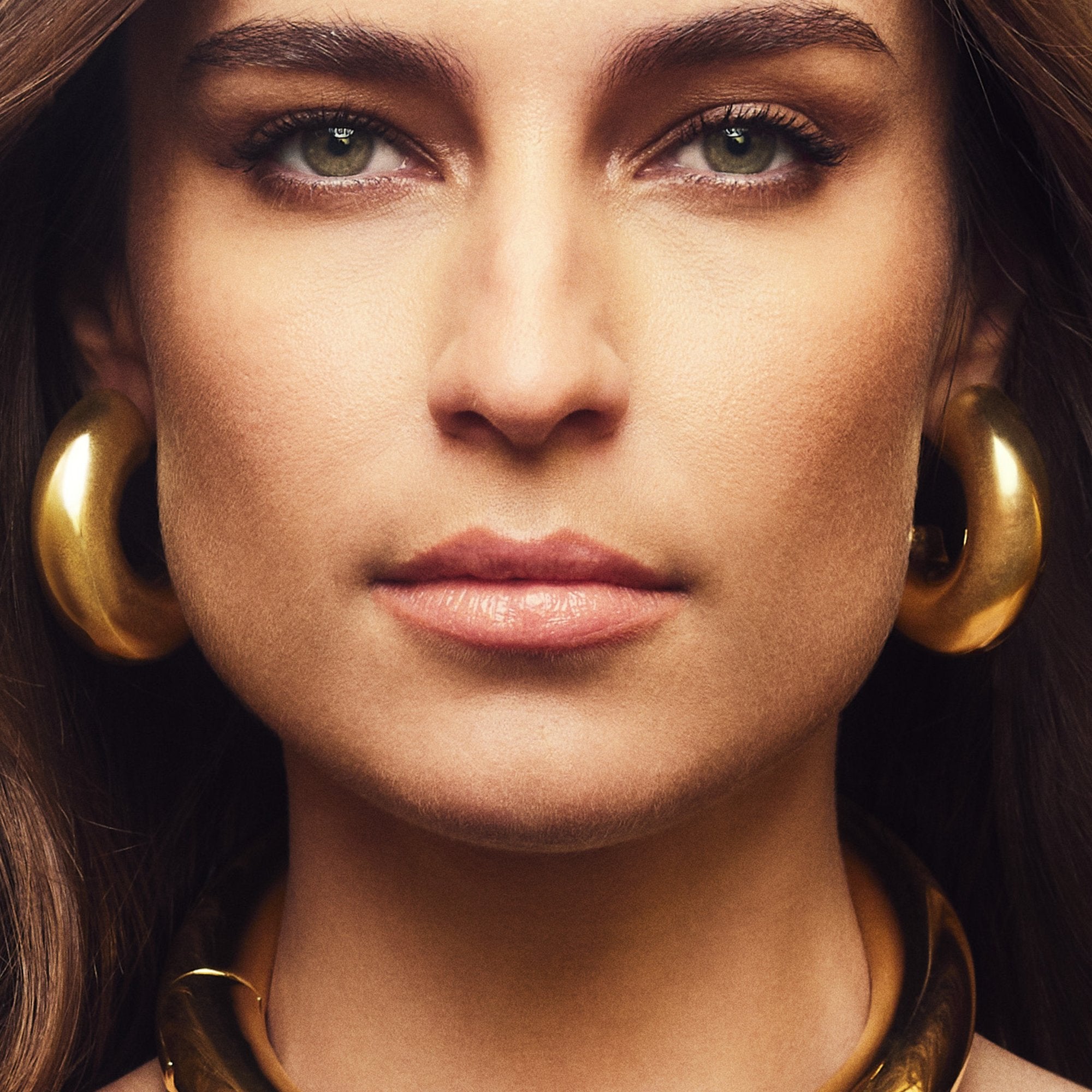BOLD MAXI HOOP EARRING | 18K YELLOW GOLD PLATED SILVER