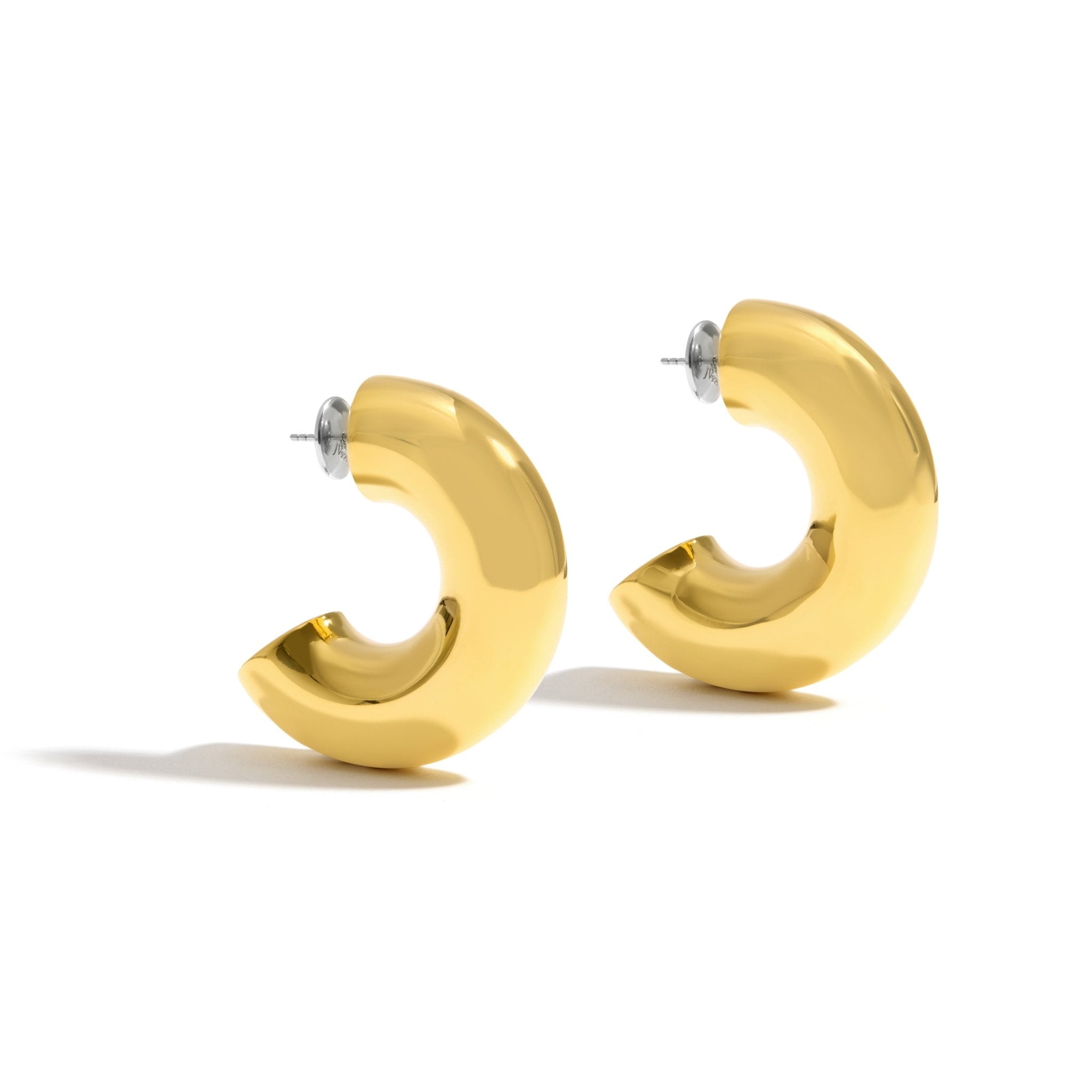 BOLD MAXI HOOP EARRING | 18K YELLOW GOLD PLATED SILVER