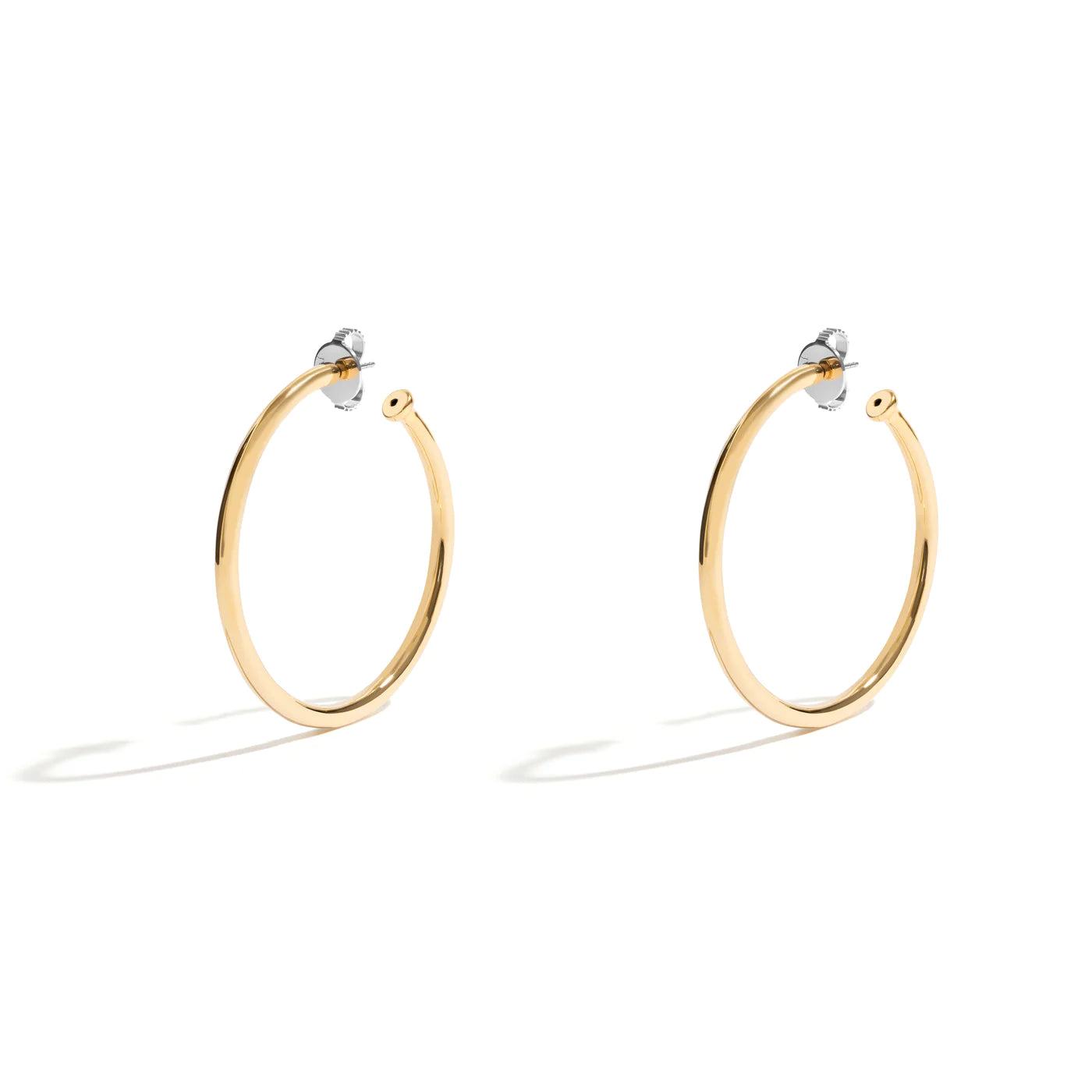 POP MEDIUM HOOP EARRING IN 18K YELLOW GOLD PLATED SILVER