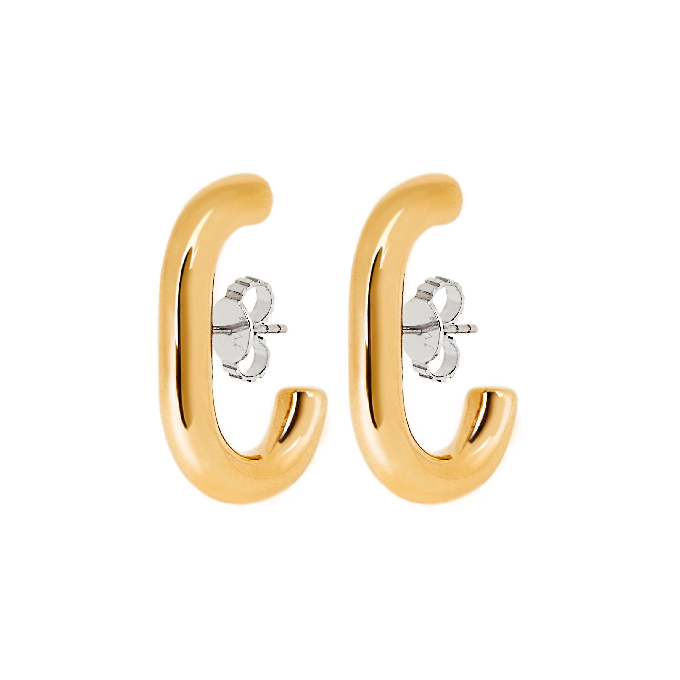 EAR HOOK 18K YELLOW GOLD PLATED SILVER
