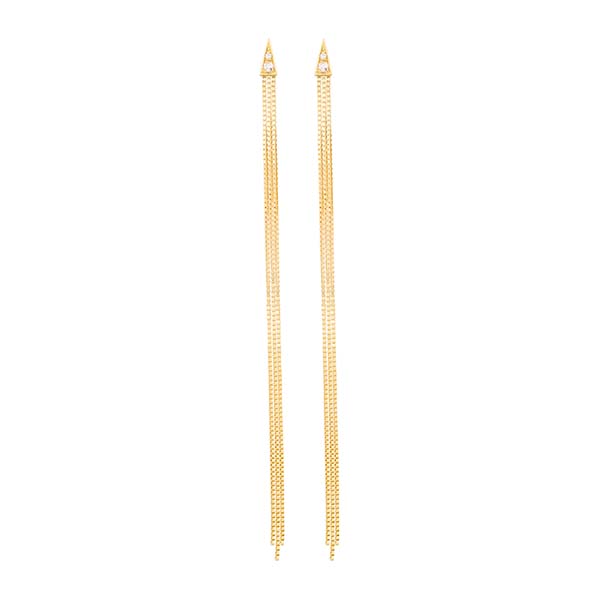 CELEBRATE ROCK EARRING IN 18K YELLOW GOLD WITH DIAMOND