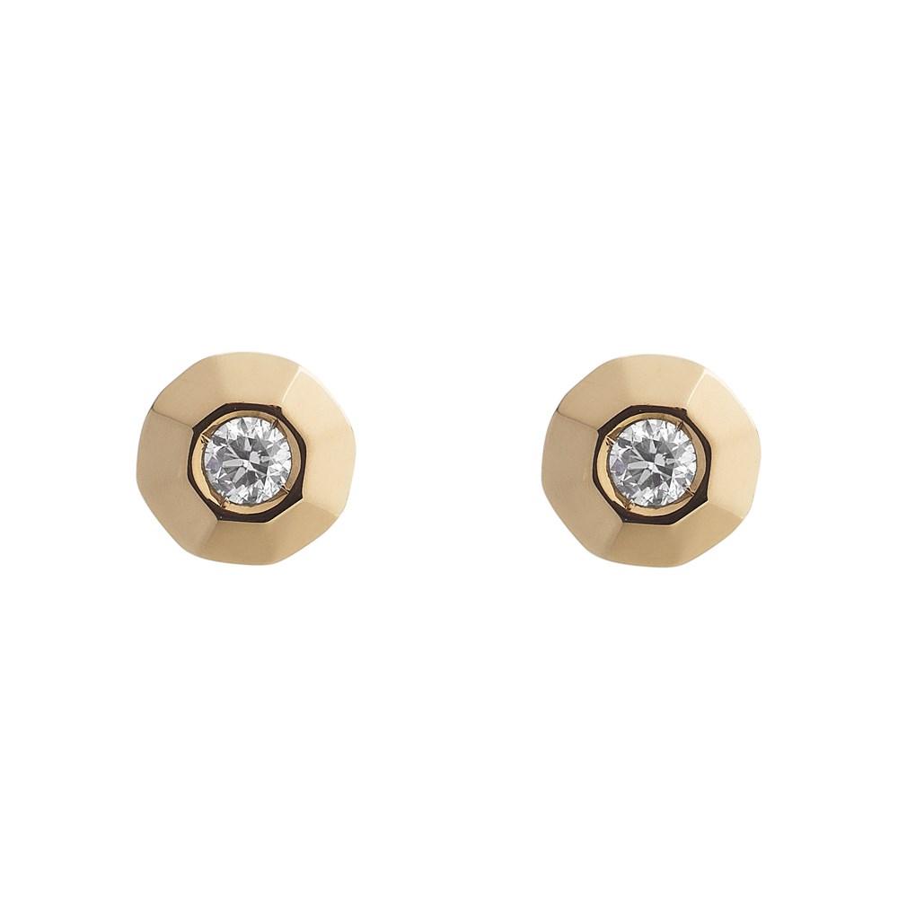 First Diamond Earring With First Diamond Earrings In 18K Rose Gold With Diamonds
