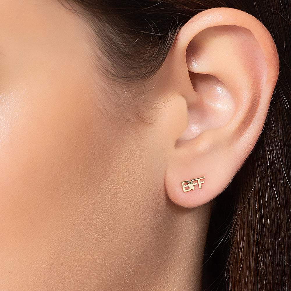 PISCINE BFF EARRING IN 18K YELLOW GOLD