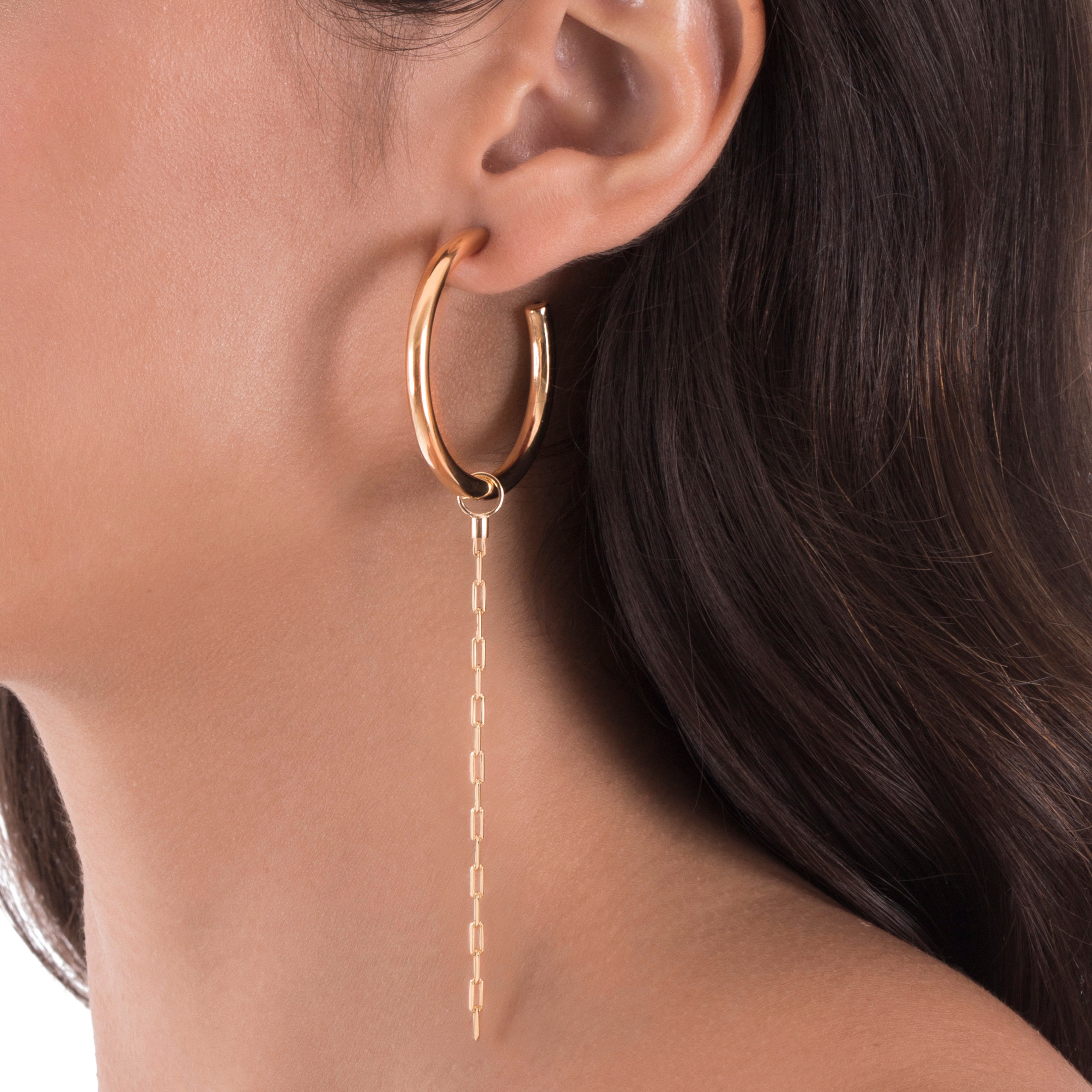 POP SHORT CHAIN PENDANT IN 18K YELLOW GOLD PLATED SILVER