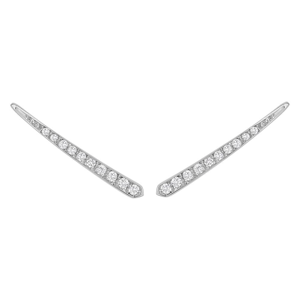 Mini Comet Piscine With 18K White Gold And Diamonds 0,14Ct
