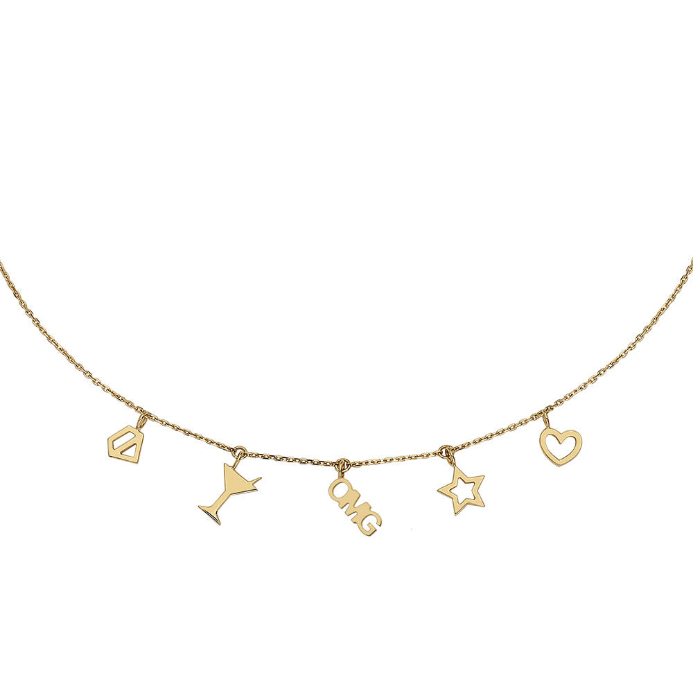 PISCINE OMG NECKLACE IN 18K YELLOW GOLD