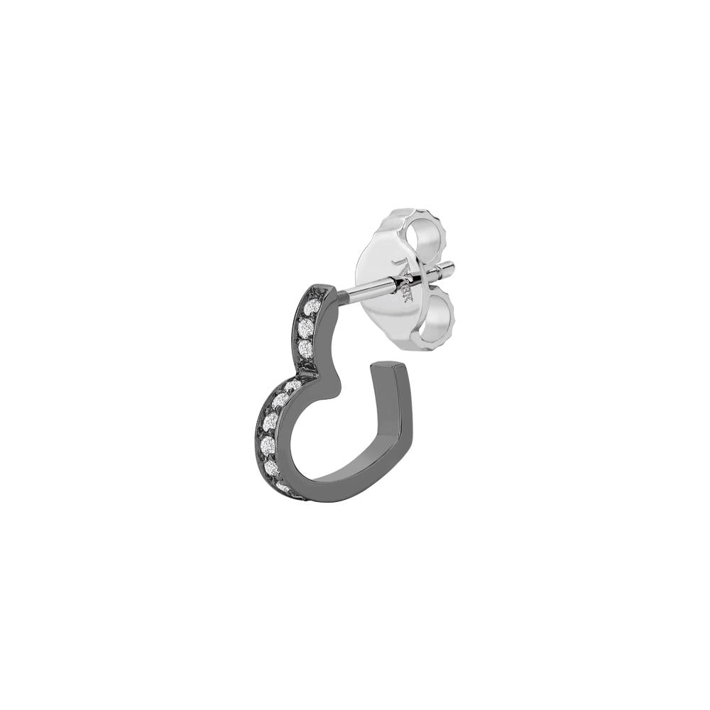 Single Heart Earring Piscine With