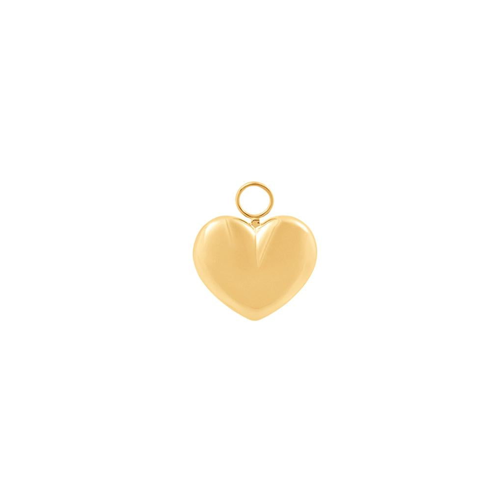 Small Heart Pendant With 18K Yellow Gold Plated Silver