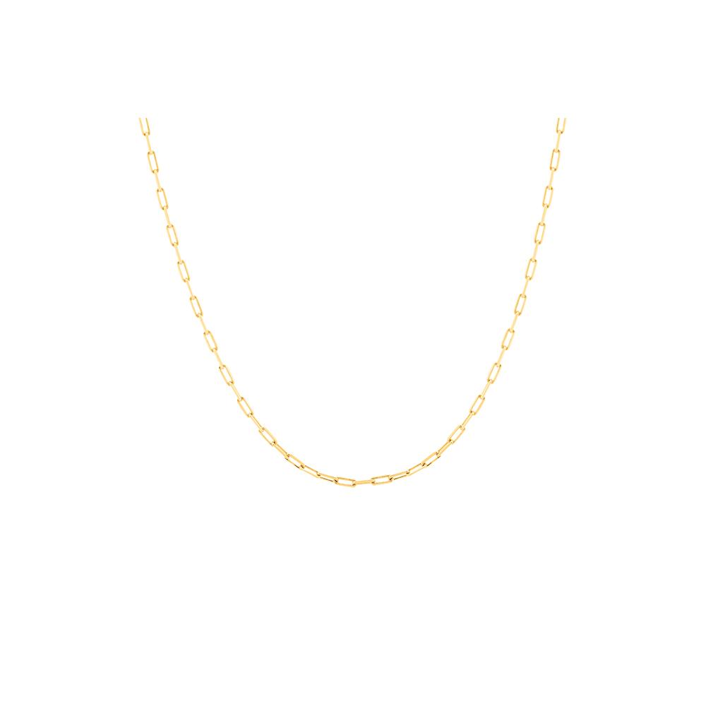 POP THIN LONG CHAIN NECKLACE IN 18K YELLOW GOLD PLATED SILVER