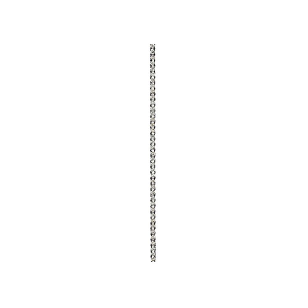 Voyeur Long Earring With 18K White Gold With Black Rhodium And Llb Diamonds 2,00Ct