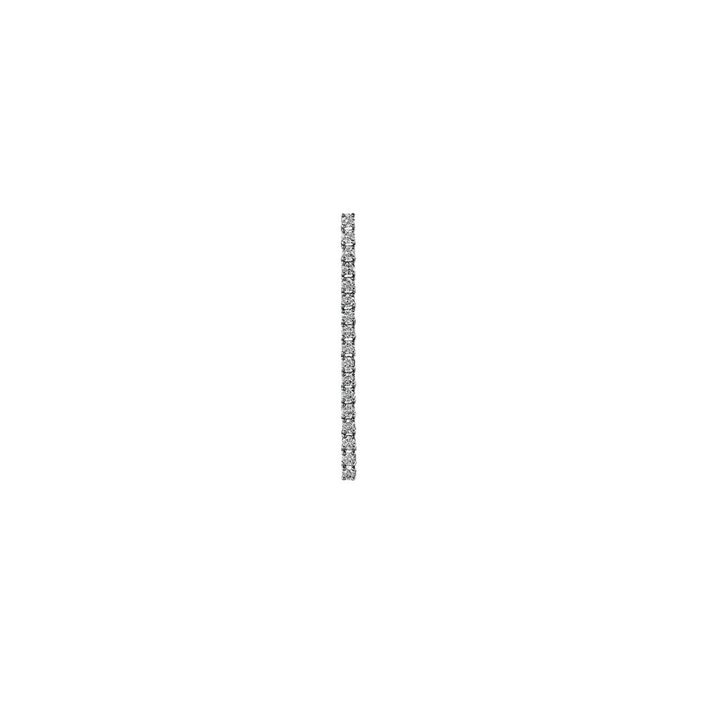 Voyeur Medium Earring With 18K White Gold With Diamonds. Sold Single