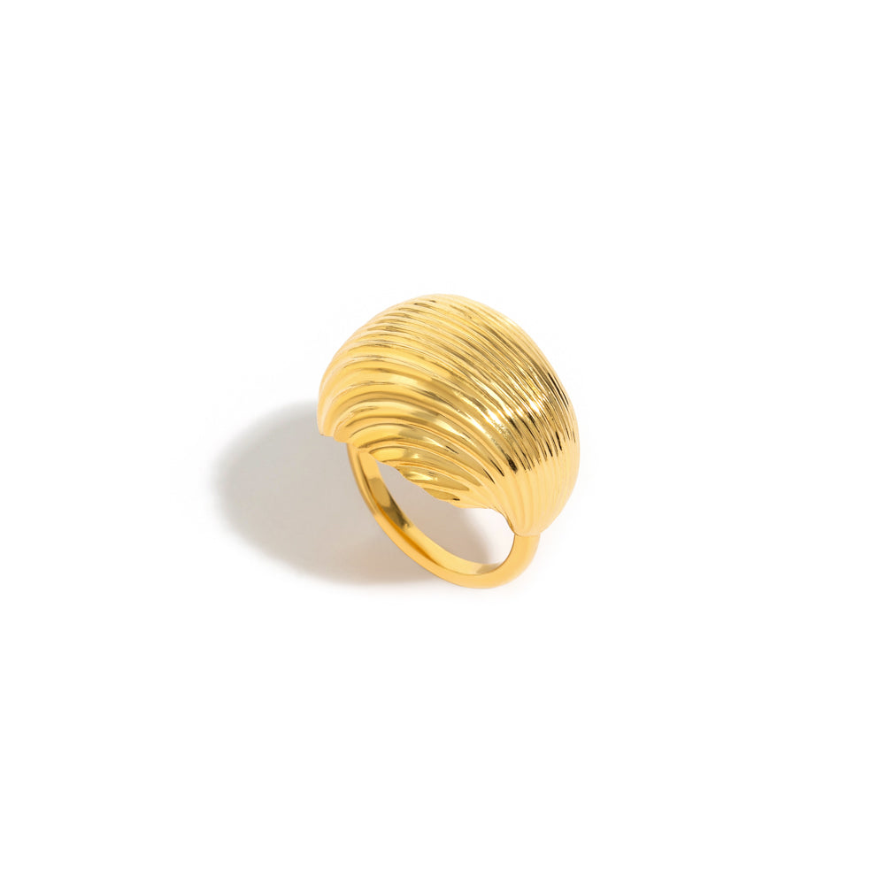 MARE RING IN 18K YELLOW GOLD PLATED SILVER