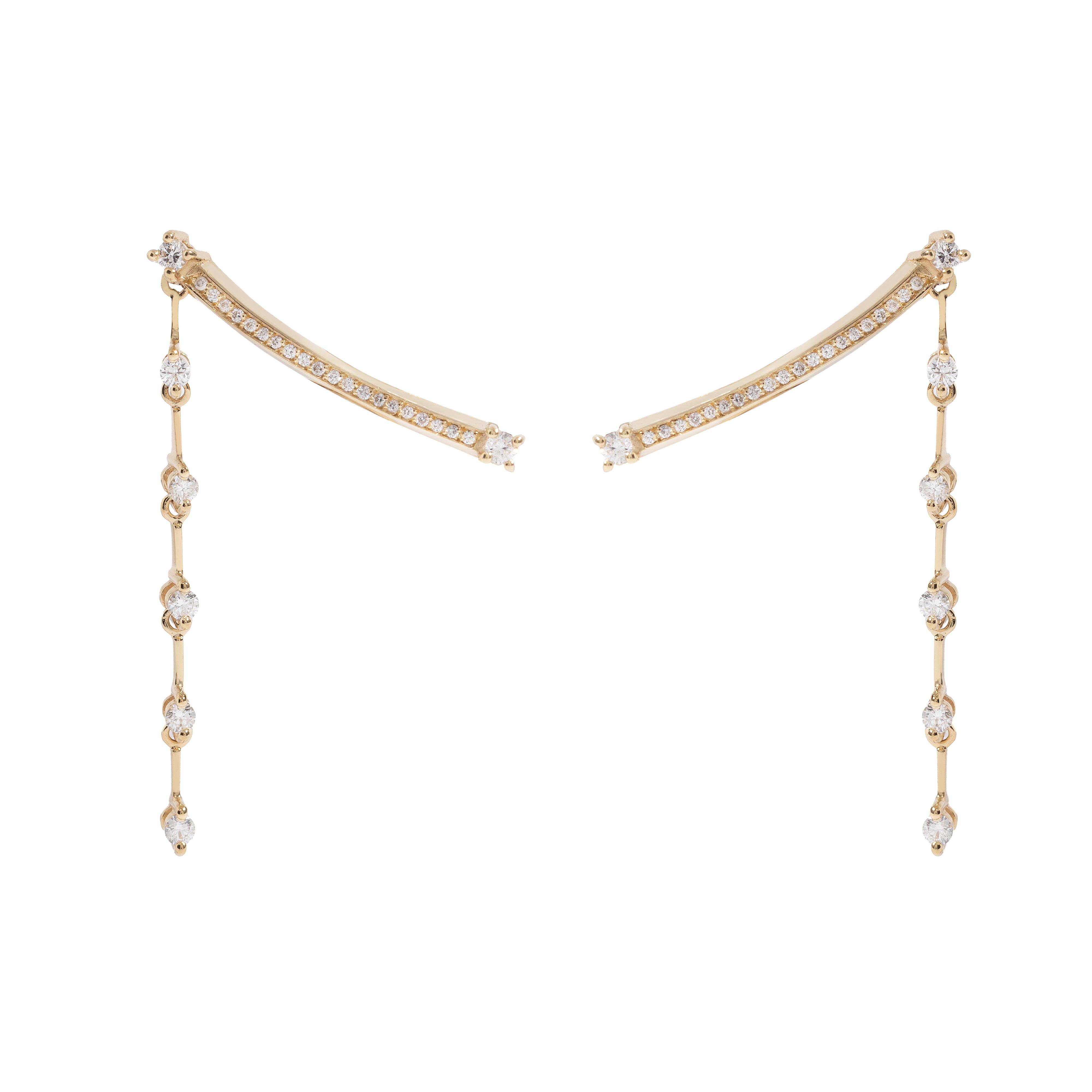NEW VINTAGE EARRING IN 18K YELLOW GOLD WITH DIAMOND