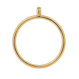 POP CHAIN HOOP PENDANT IN 18K YELLOW GOLD PLATED SILVER