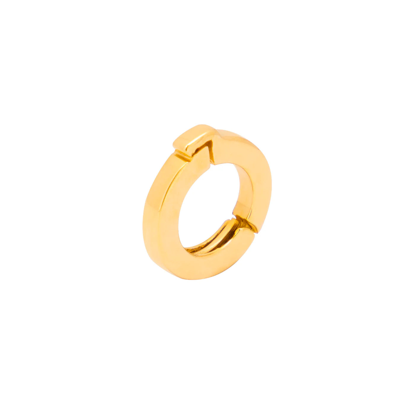 ROCK CLIP IN 18K YELLOW GOLD PLATED SILVER