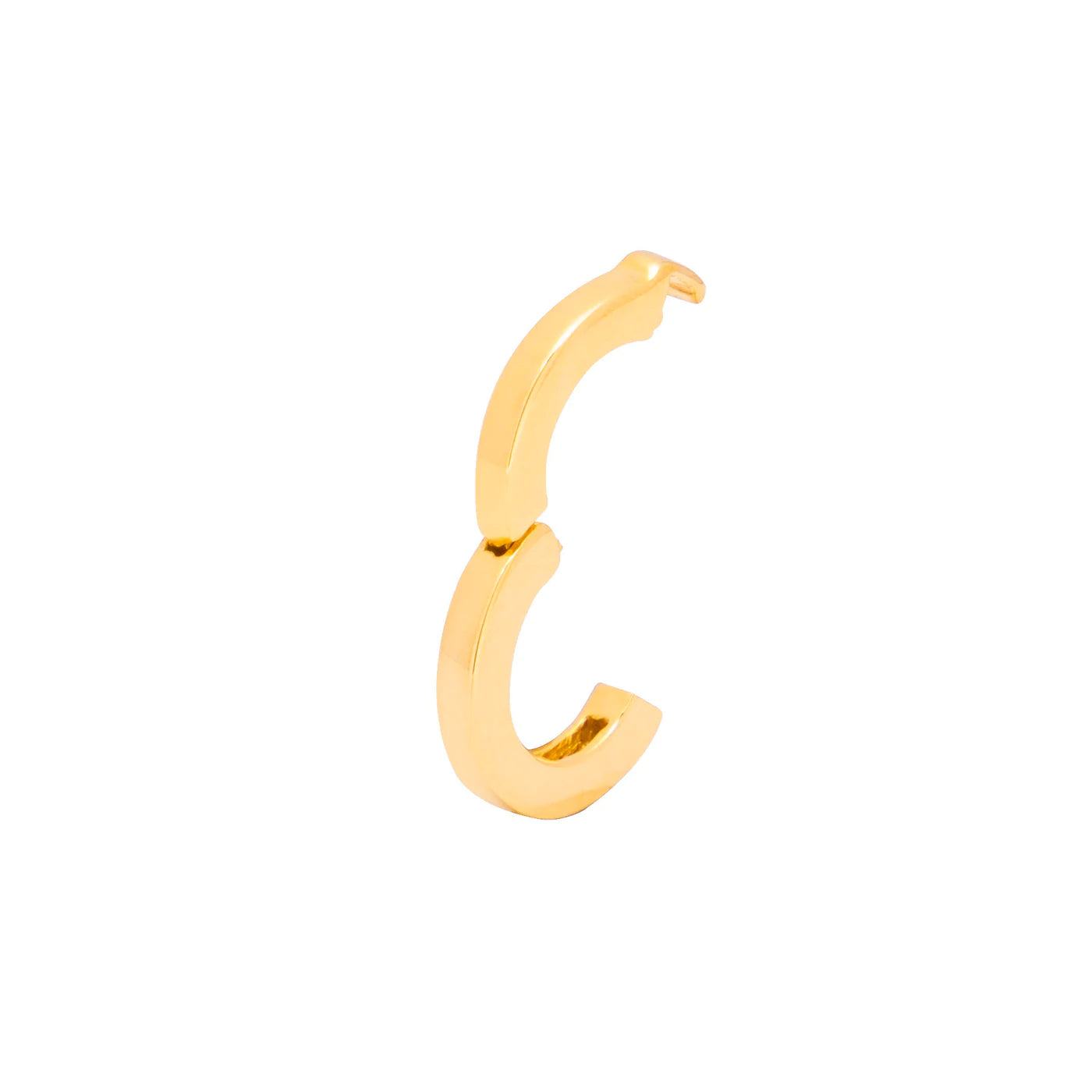 ROCK CLIP IN 18K YELLOW GOLD PLATED SILVER