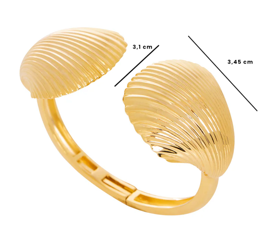 MARE MAXI BRACELET IN 18K YELLOW GOLD PLATED SILVER