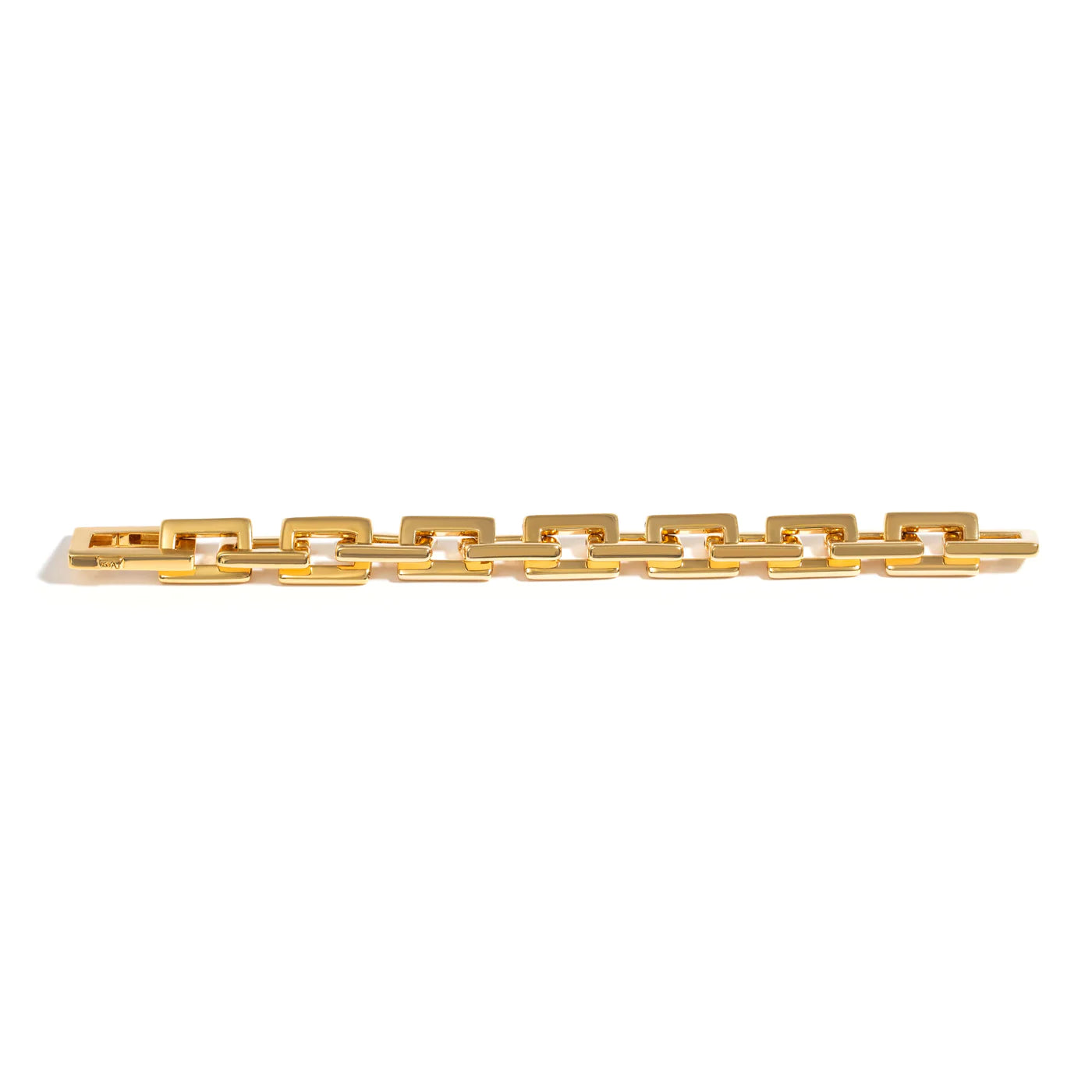 ROCK CHAIN BRACELET IN 18K YELLOW GOLD PLATED SILVER