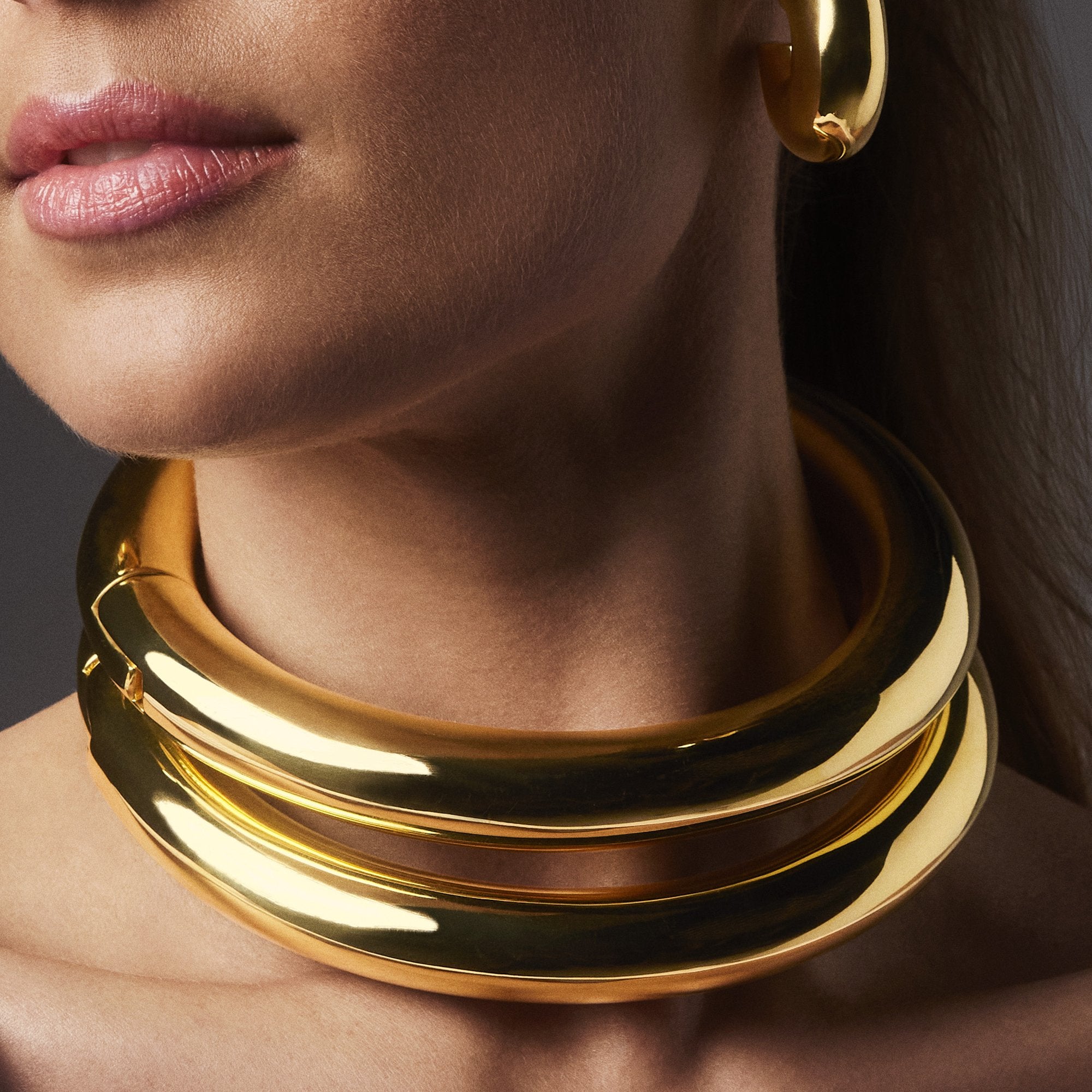 BOLD MAXI NECKLACE | 18K YELLOW GOLD PLATED SILVER