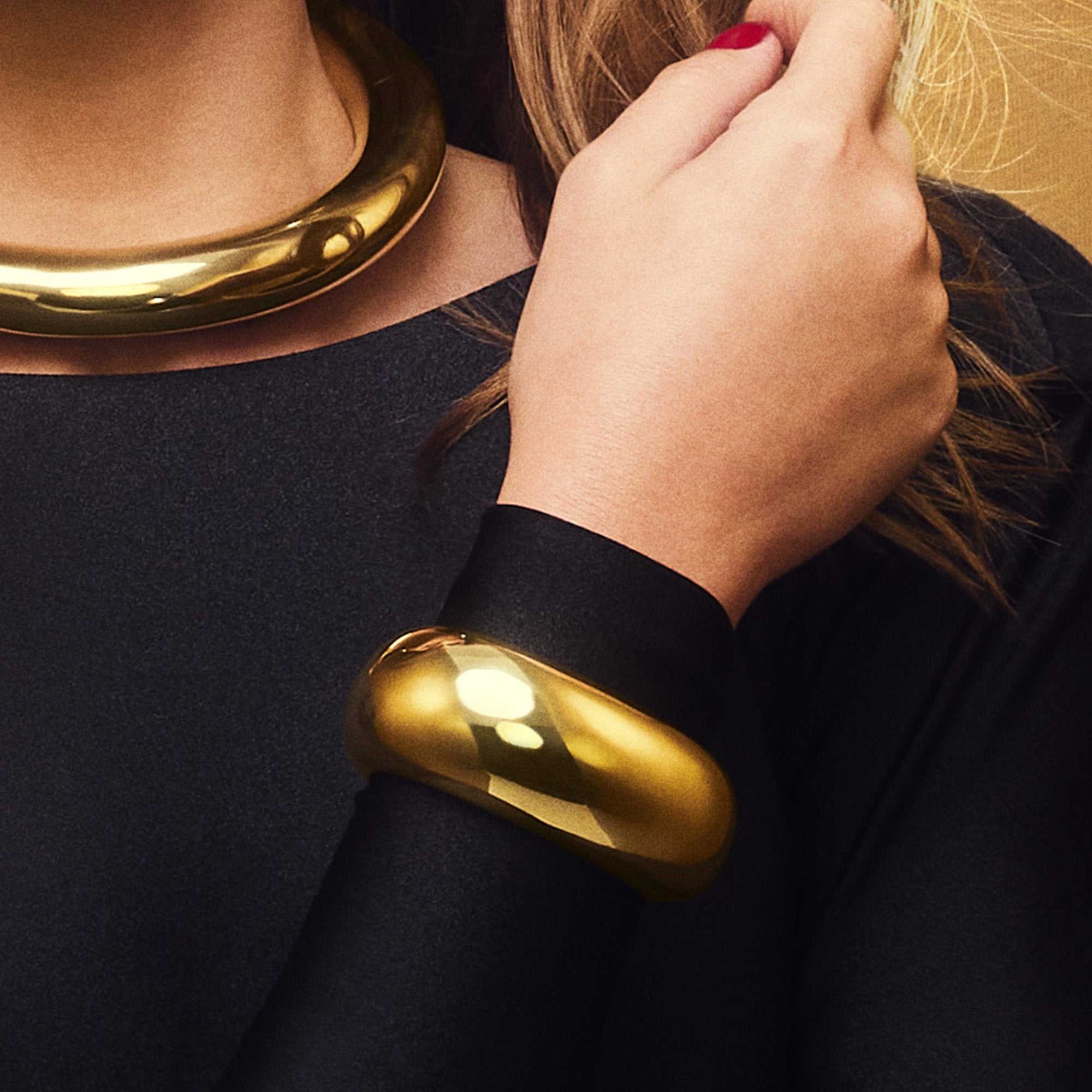 BOLD MAXI CUFF | 18K YELLOW GOLD PLATED SILVER