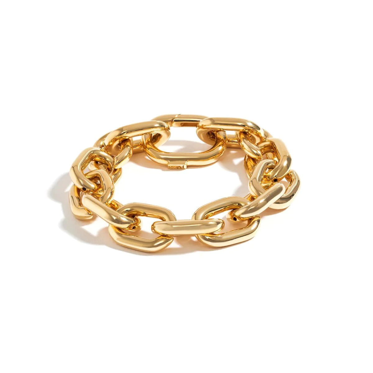 SMALL CHAIN BRACELET IN 18K YELLOW GOLD PLATED SILVER