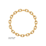 SMALL CHAIN NECKLACE IN 18K YELLOW GOLD PLATED SILVER
