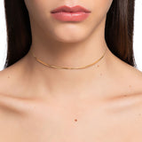 PISCINE MINI CHOKER IN 18K YELLOW GOLD