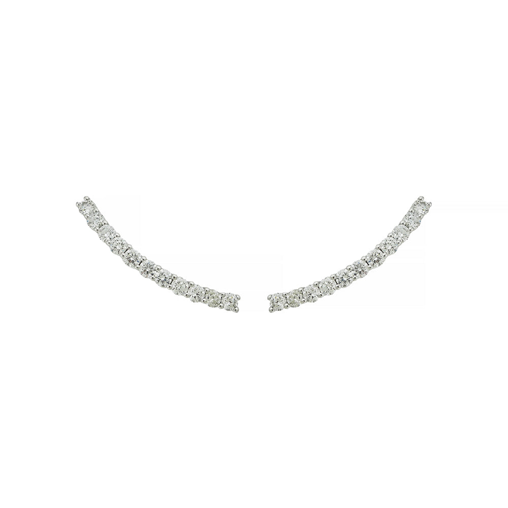 UNIVERSE COMET EARRING IN 18K WHITE GOLD WITH DIAMOND