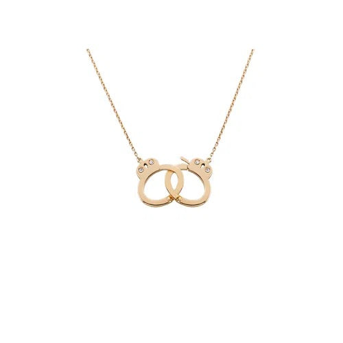 MEDIUM HANDCUFF NECKLACE IN 18K ROSE GOLD WITH DIAMOND