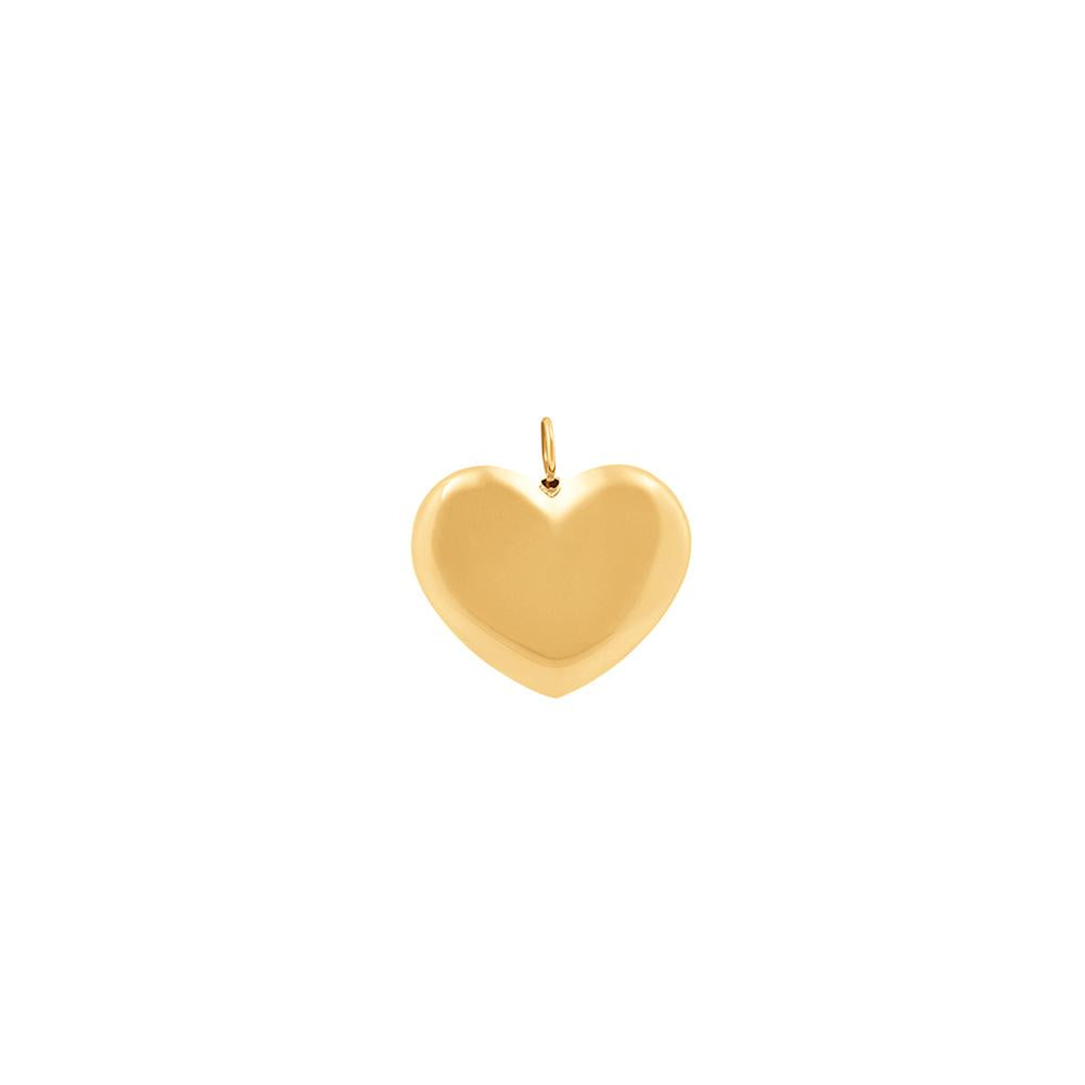 Heart Pendand Kids With 18K Yellow Gold Plated Silver