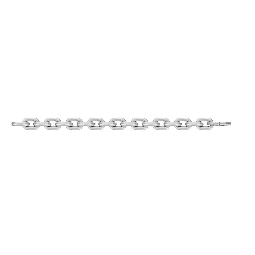 Jv Man Ii Chain Bracelet With White Rhodium Plated Silver And Matte Finish