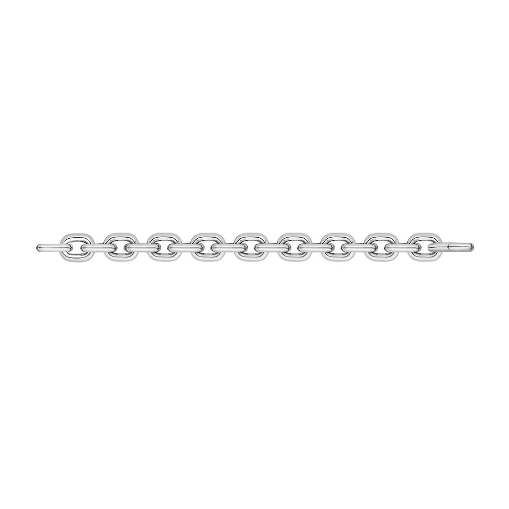 Jv Man Ii Chain Bracelet With White Rhodium Plated Silver