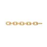 Large Chain Bracelet With Yellow Gold Plated Silver