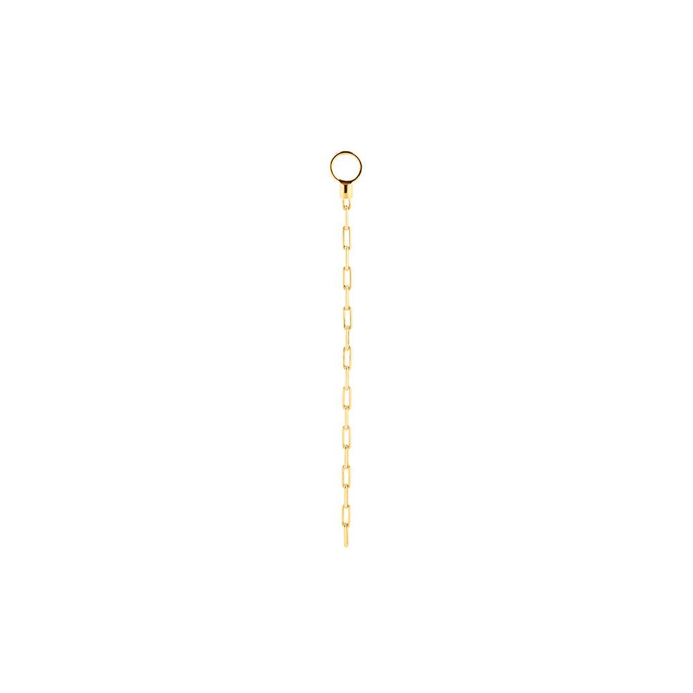 Short Chain Pendant With 18K Yellow Gold Plated Silver