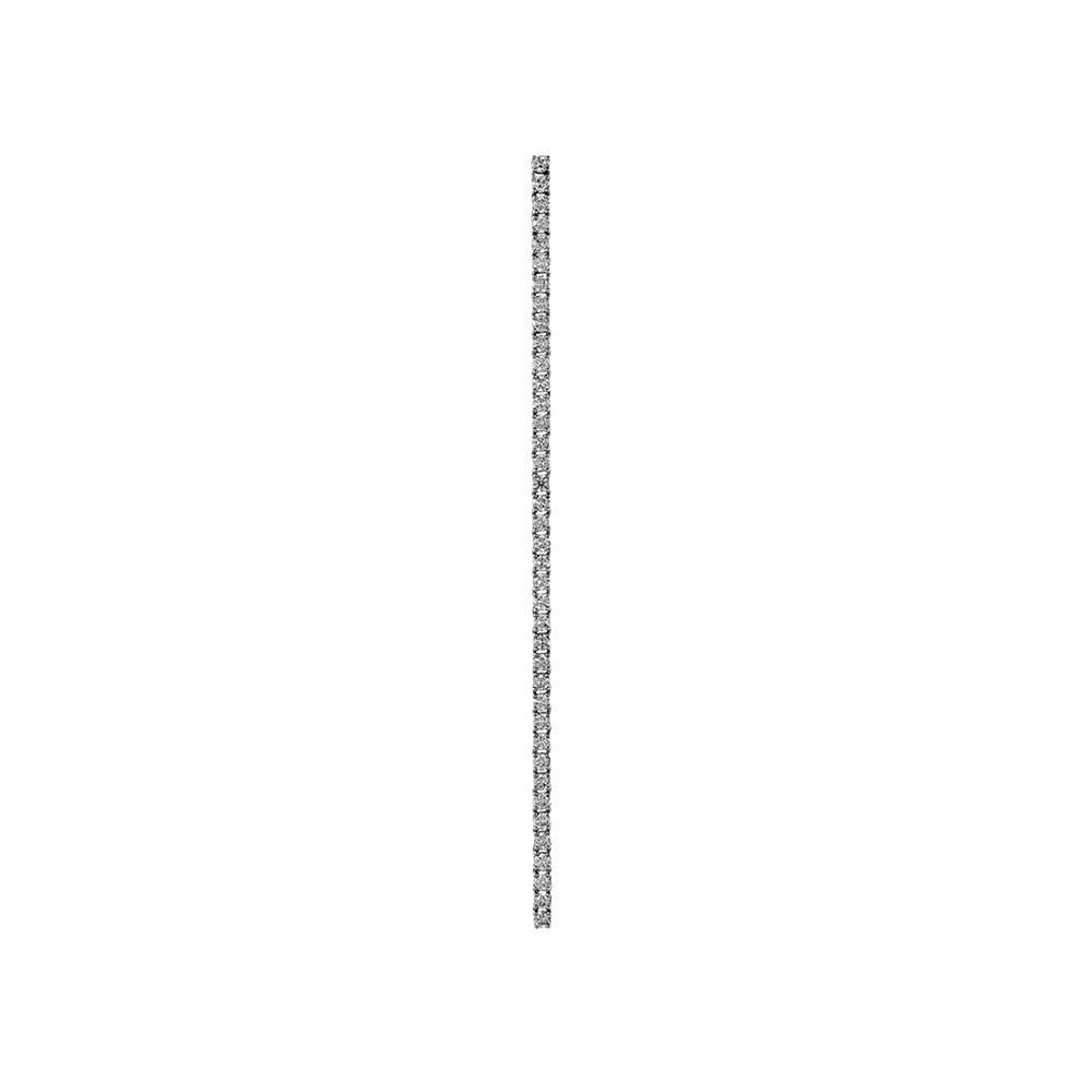 Voyeur Long Earring With 18K White Gold With Diamonds 2,00Ct